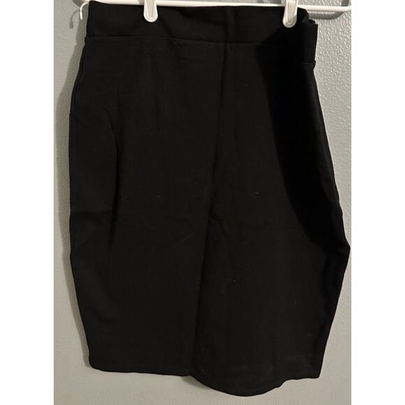 Urban CoCo Women's XL Black Elastic Waist Bodycon Pencil Skirt NWOT - Picture 2 of 4